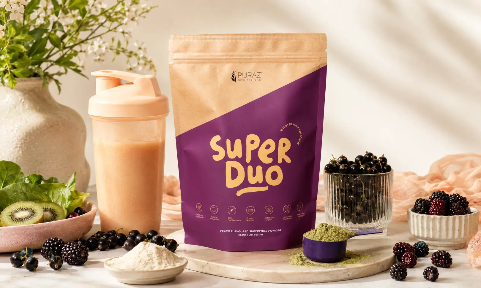 Superfood Powder for Skin: Antioxidants, Vitamin C and Collagen Support