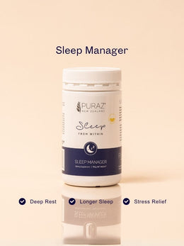 Puraz Sleep Manager natural sleep support supplement pack